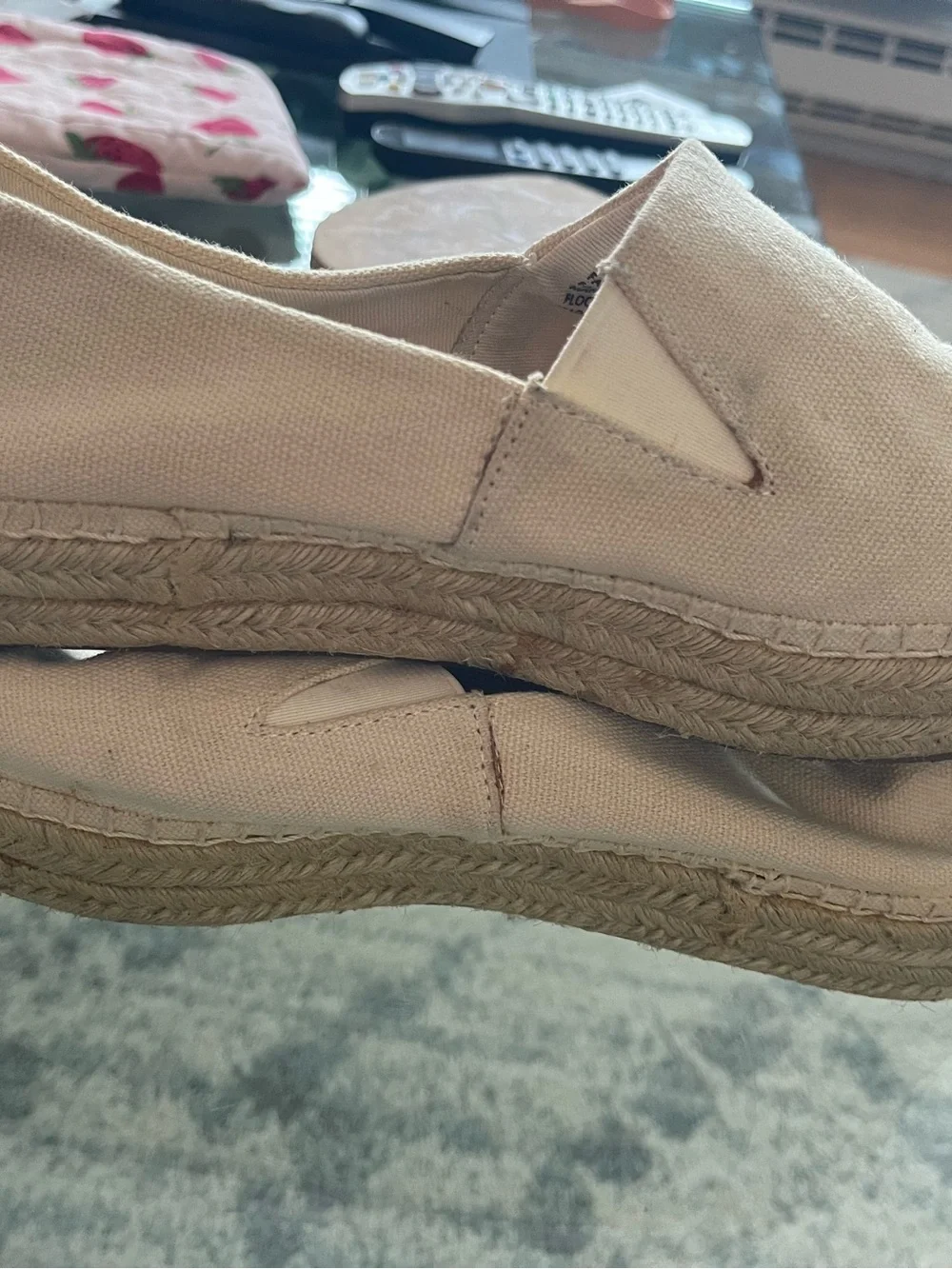 Steve Madden Black & Cream Cap-Toe Espadrilles
